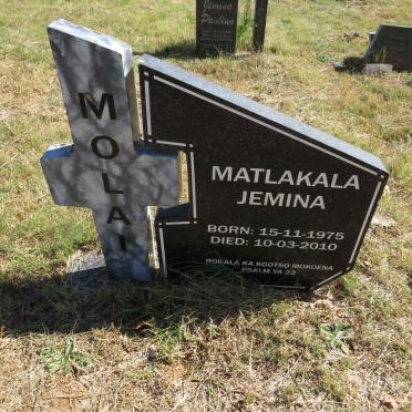 MOLAI Matlakala Jemina 1975-2010