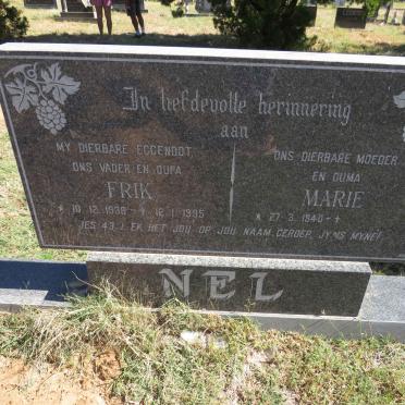 NEL Frik 1938-1995 & Marie 1940-