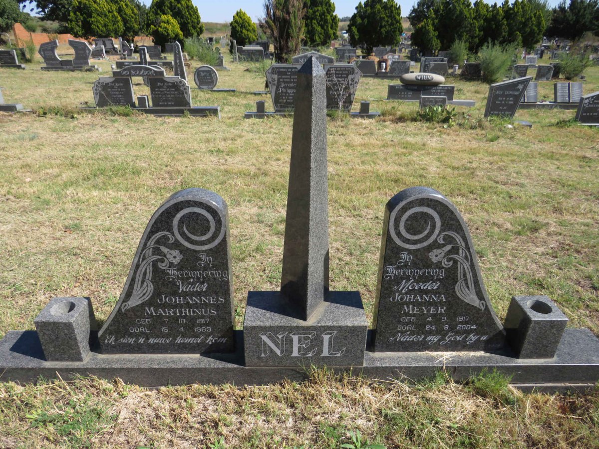 NEL Johannes Marthinus 1917-1989 &amp; Johanna MEYER 1917-2004