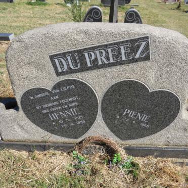 PREEZ Hennie, du 1921-1985 &amp; Pienie 1930-