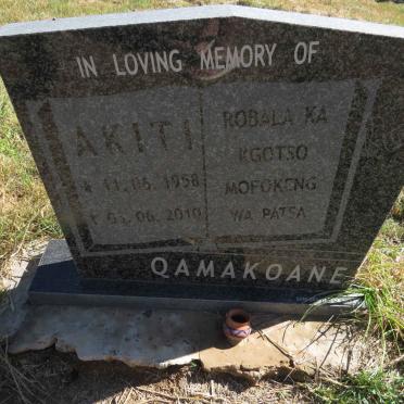 QAMAKOANE Akiti 1958-2010
