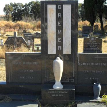 BREMER Albert William Henry 1898-1979 &amp; Elizabeth Susanna Davel NAUDE 1902-1987