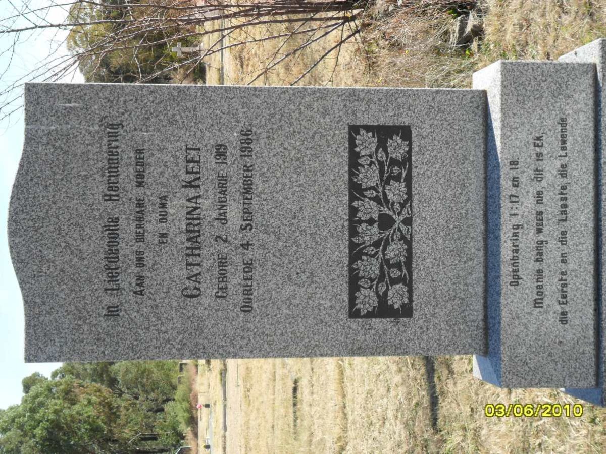 KEET Catharina 1919-1986