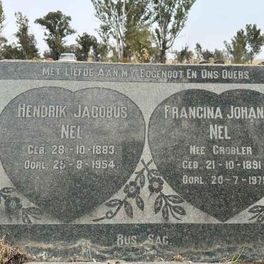 NEL Hendrik Jacobus 1883-1954 & Francina Johanna GROBLER 1891-1975