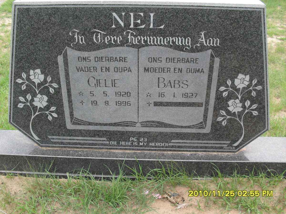 NEL Gielie 1920-1996 &amp; Babs 1927-