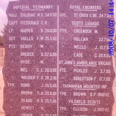 4. Senekal War Memorial 1899-1902