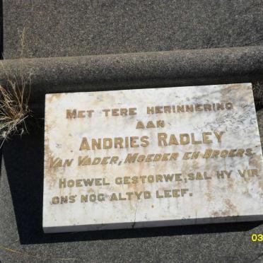 RADLEY Andries Jacobus 1893-1946 _2