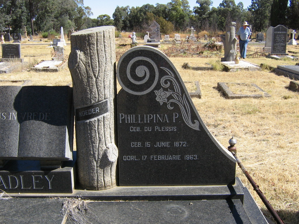 RADLEY Phillipina P. nee DU PLESSIS 1872-1963