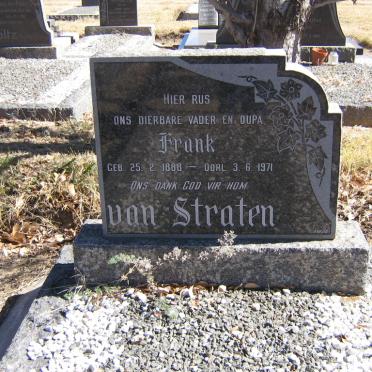 STRATEN Frank, van 1888-1971