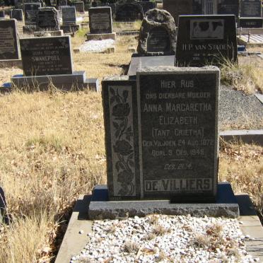 VILLIERS Anna Margaretha Elizabeth, de nee VILJOEN 1872-1949