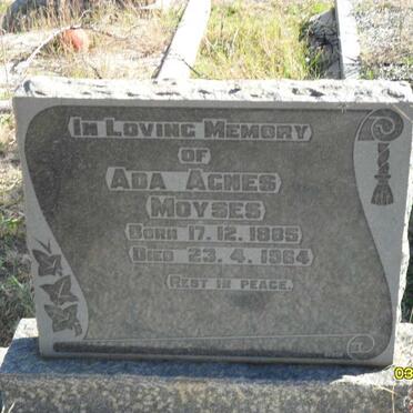MOYSES Ada Agnes 1885-1964