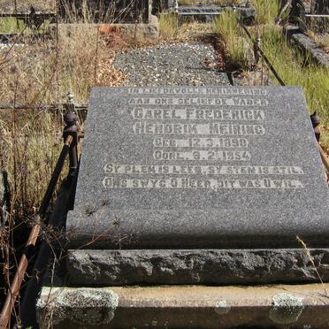 MEIRING Carel Frederick Hendrik 1890-1954