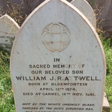 ATTWELL William J.R. 1874-1881