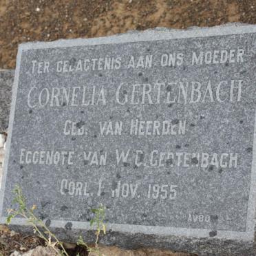 GERTENBACH Cornelia nee VAN HEERDEN -1955