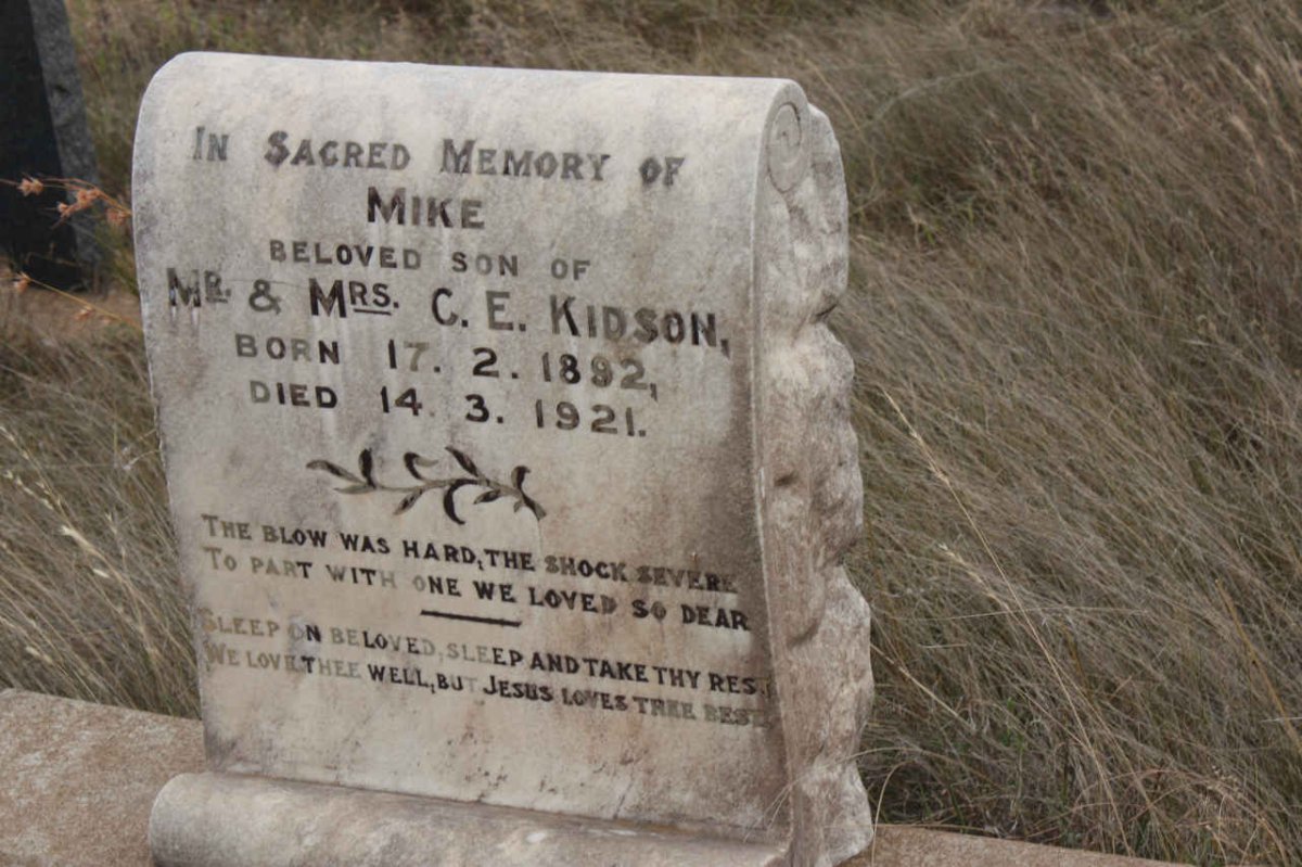 KIDSON Mike 1892-1921