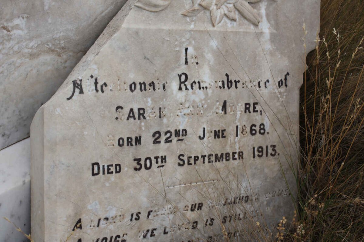 MOORE Sarah Ann 1868-1913