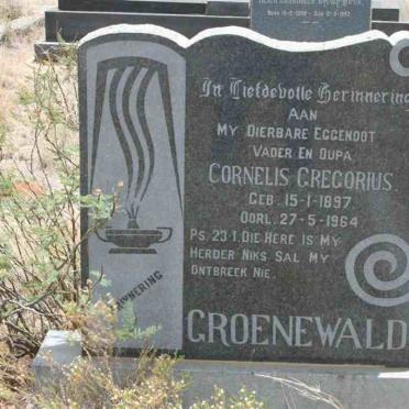 GROENEWALD Cornelis Gregorius 1897-1964