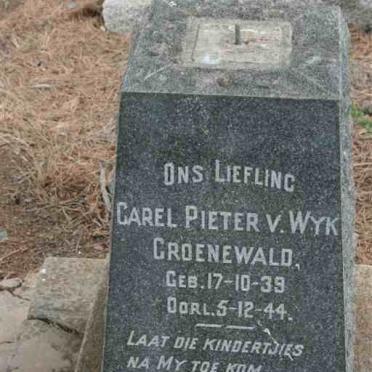 GROENEWALD Carel Pieter v. Wyk 1939-1944