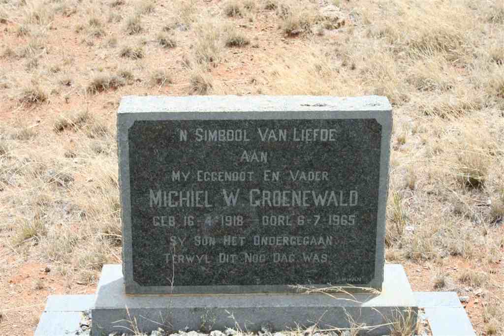 GROENEWALD Michiel W. 1918-1965