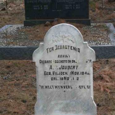 JOUBERT A.I. nee VILJOEN 1849-1927