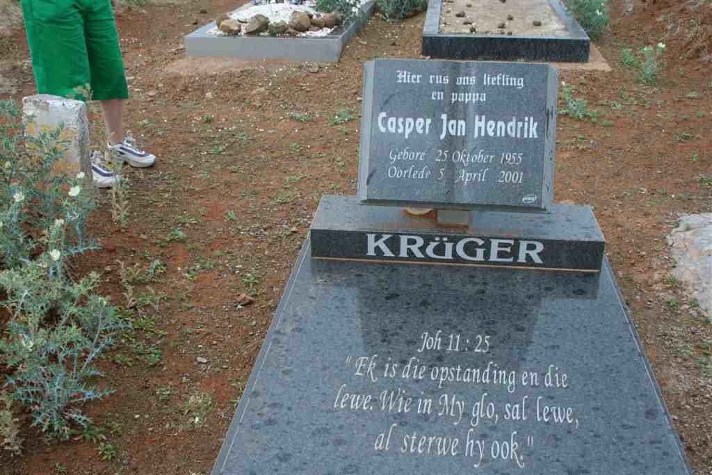 KRüGER Casper Jan Hendrik 1955-2001