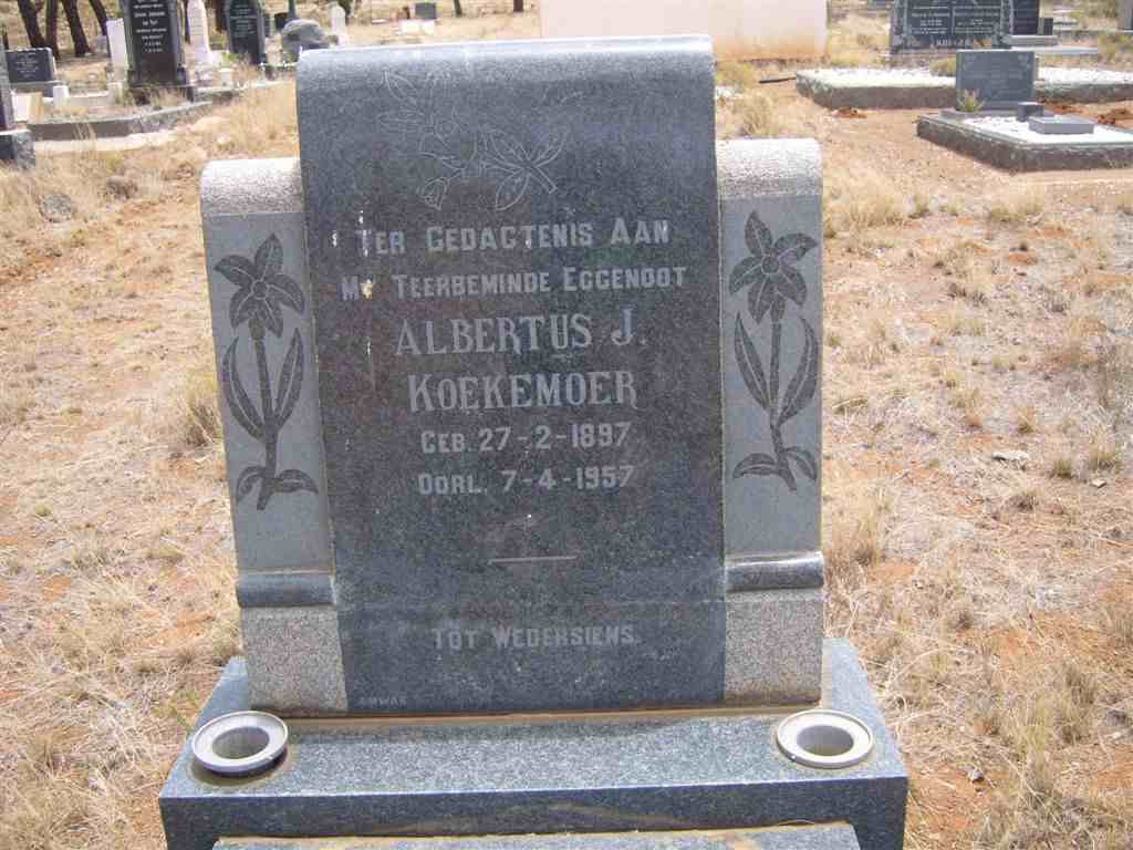 KOEKEMOER Albertus J. 1897-1957