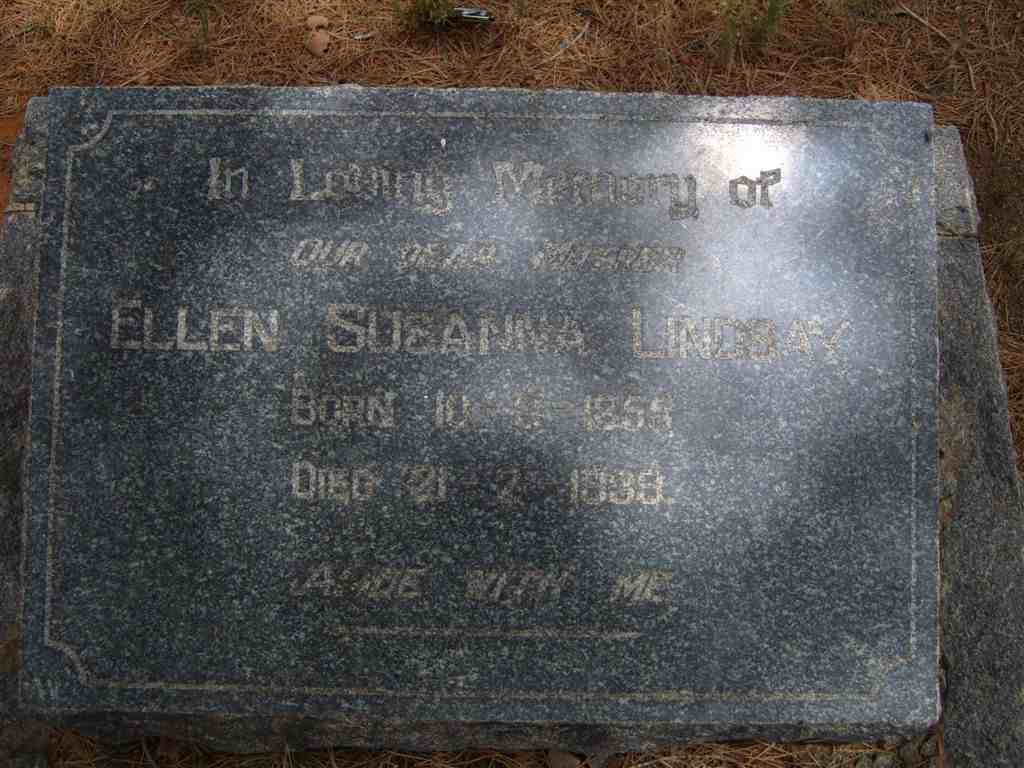 LINDSAY Ellen Susanna 1858-1938
