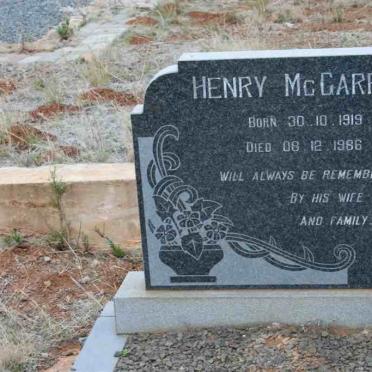 McGARRY Henry 1919-1986