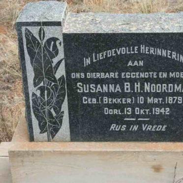 NOORDMAN Susanna B.H. nee BEKKER 1879-1942