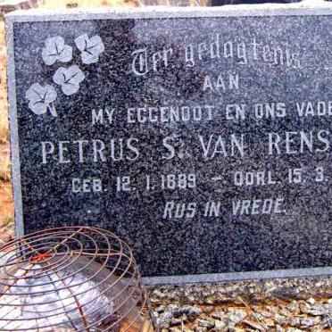 RENSBURG Petrus S., van 1889-1963