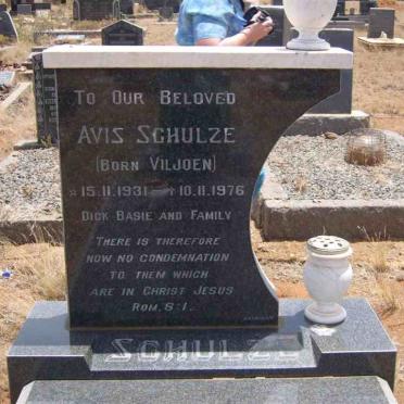 SCHULZE Avis nee VILJOEN 1931-1976