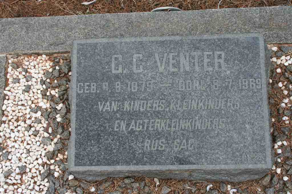 VENTER G.C. 1879-1969