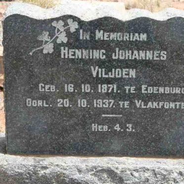 VILJOEN Henning Johannes 1871-1937