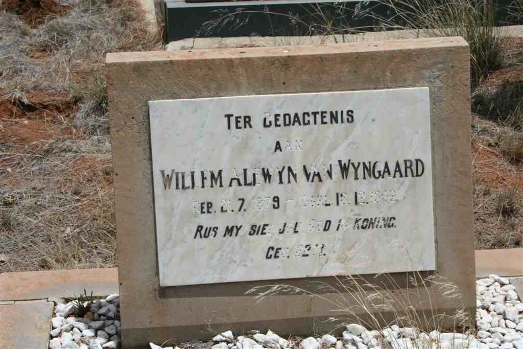 WYNGAARD Willem Alewyn, van 1879-1949