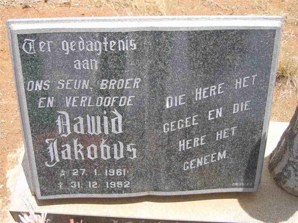 ? Dawid Jakobus 1961-1982