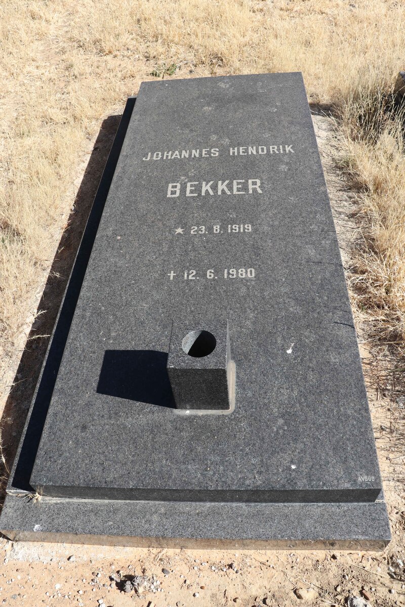 BEKKER Johannes Hendrik 1919-1980