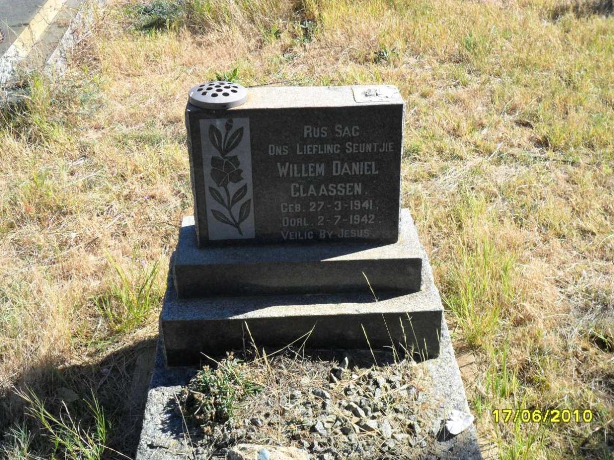CLAASSEN Willem Daniel 1941-1942