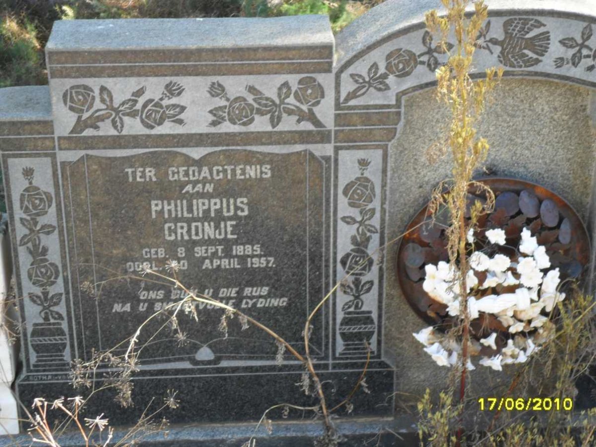 CRONJE Philippus 1885-1957