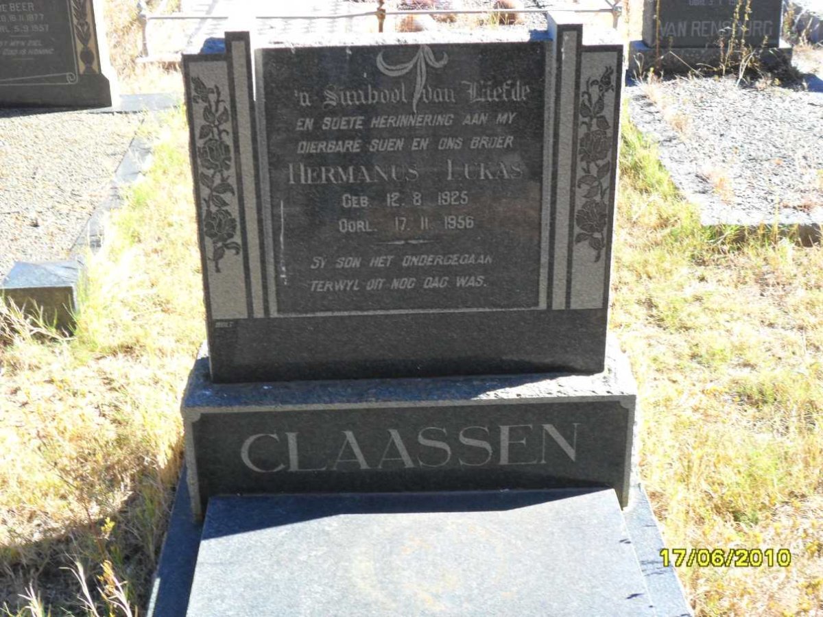 CLAASSEN Hermanus Lukas 1925-1956