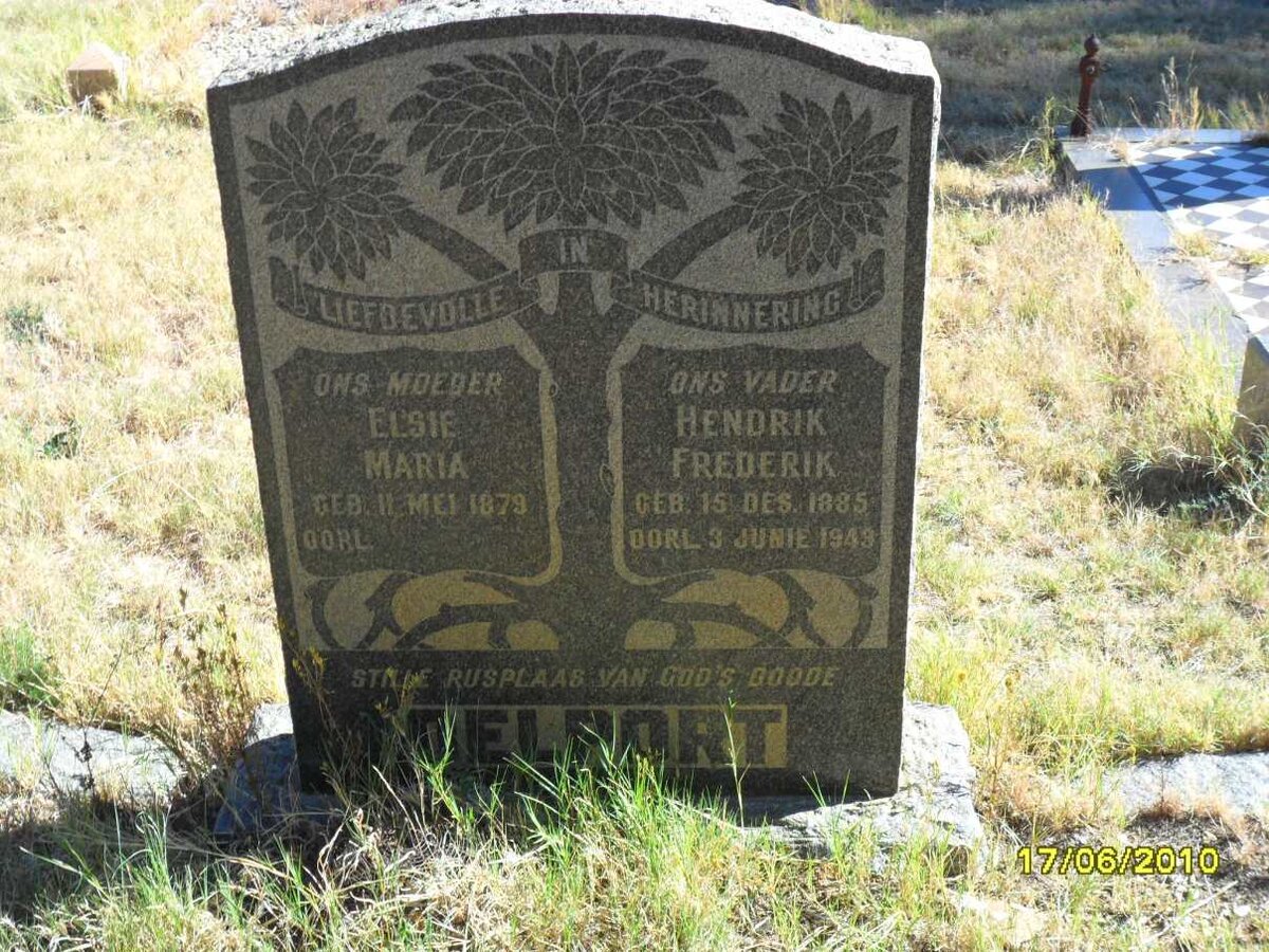 DELPORT Hendrik Frederik 1885-1949 &amp; Elsie Maria 1879-
