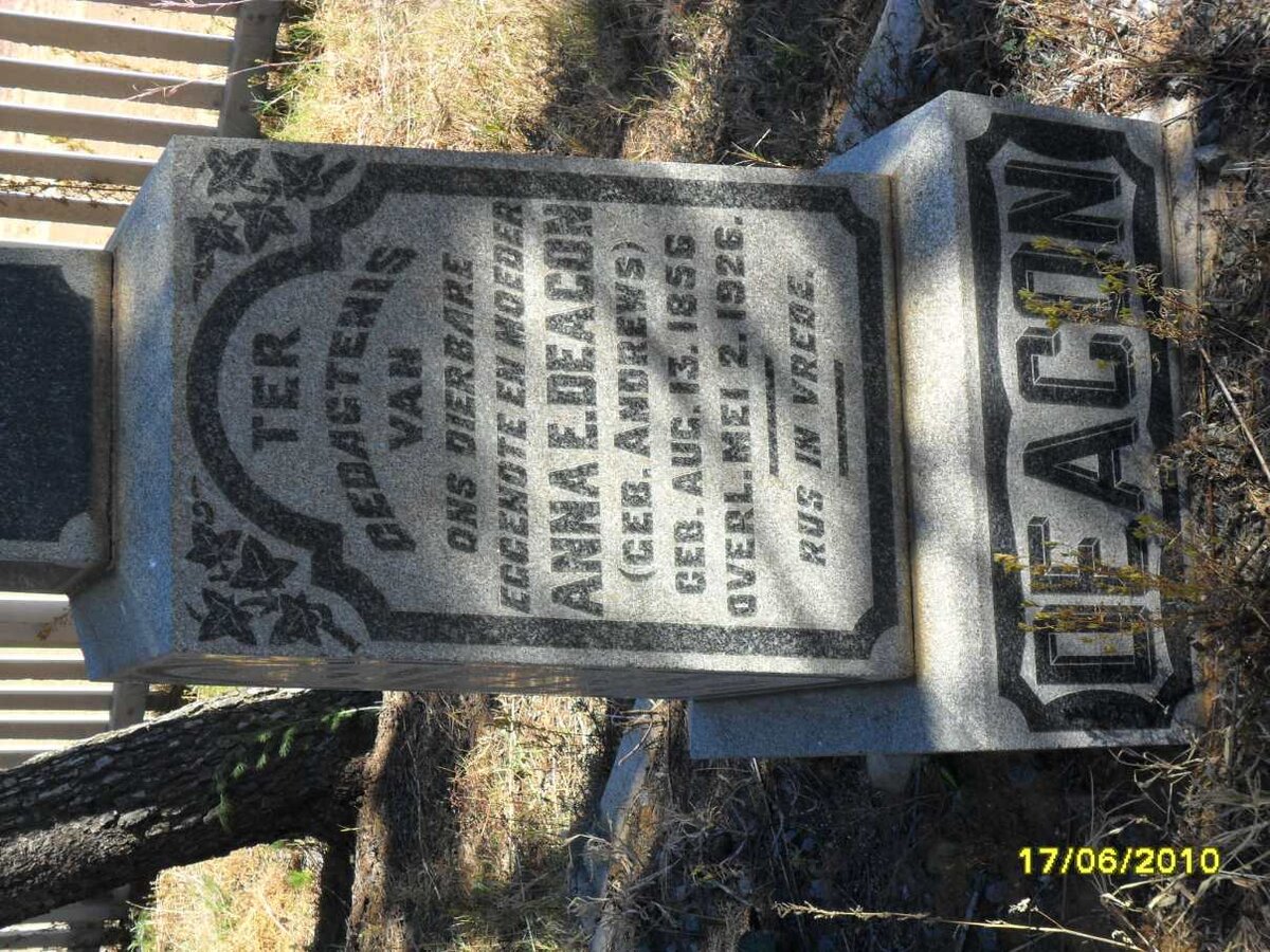 DEACON Anna E. nee ANDREWS 1856-1926