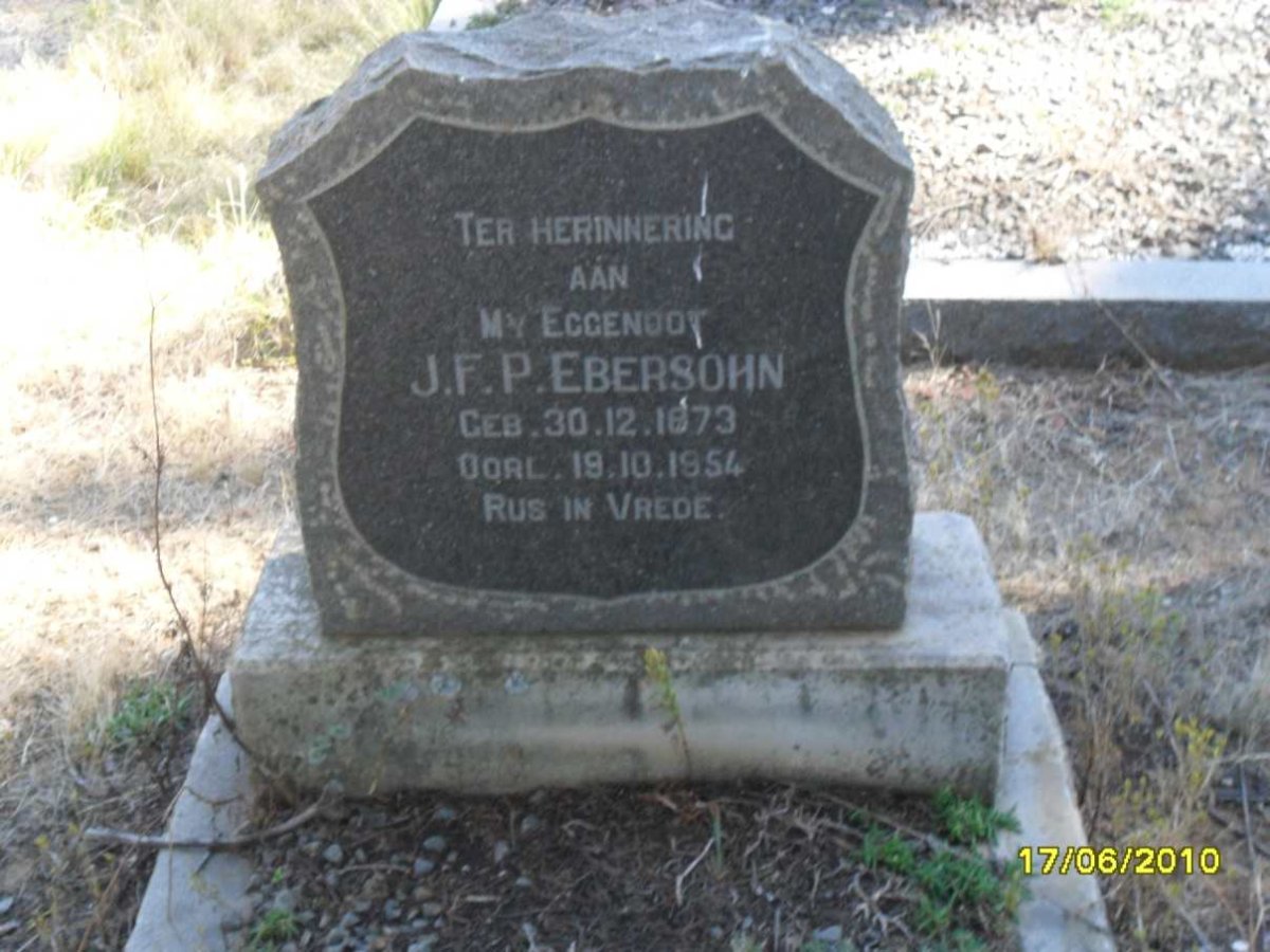 EBERSOHN J.F.P. 1873-1954