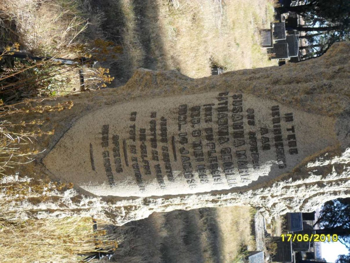 GROBLER Susanna Maria Catharina nee DU PLESSIS 1852-1936