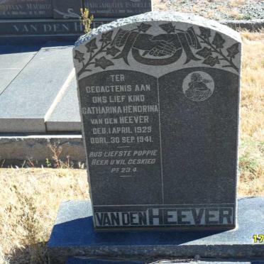 HEEVER Catharina Hendrina, van den 1929-1941