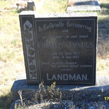 LANDMAN Cornelis Jacobus 1877-1937 &amp; Anna Maria GROBBELAAR 1877-1958