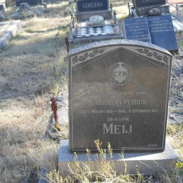 MEIJ Christian Petrus 1858-1953