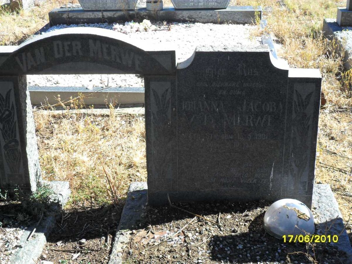 MERWE Johanna Jacoba, v.d. 1901-