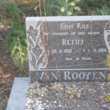 ROOYEN Retief, van 189?-1966
