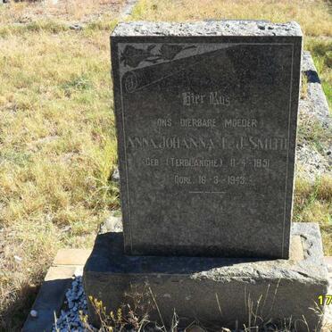 SMITH Anna Johanna L.J. nee TERBLANCHE 1851-1943