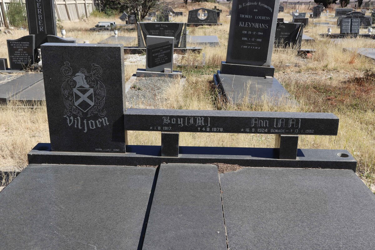 VILJOEN J.M. 1917-1979 &amp; A.A. 1924-1982